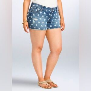 Torrid x Disney Mickey Mouse Jean Shorts NWOT
